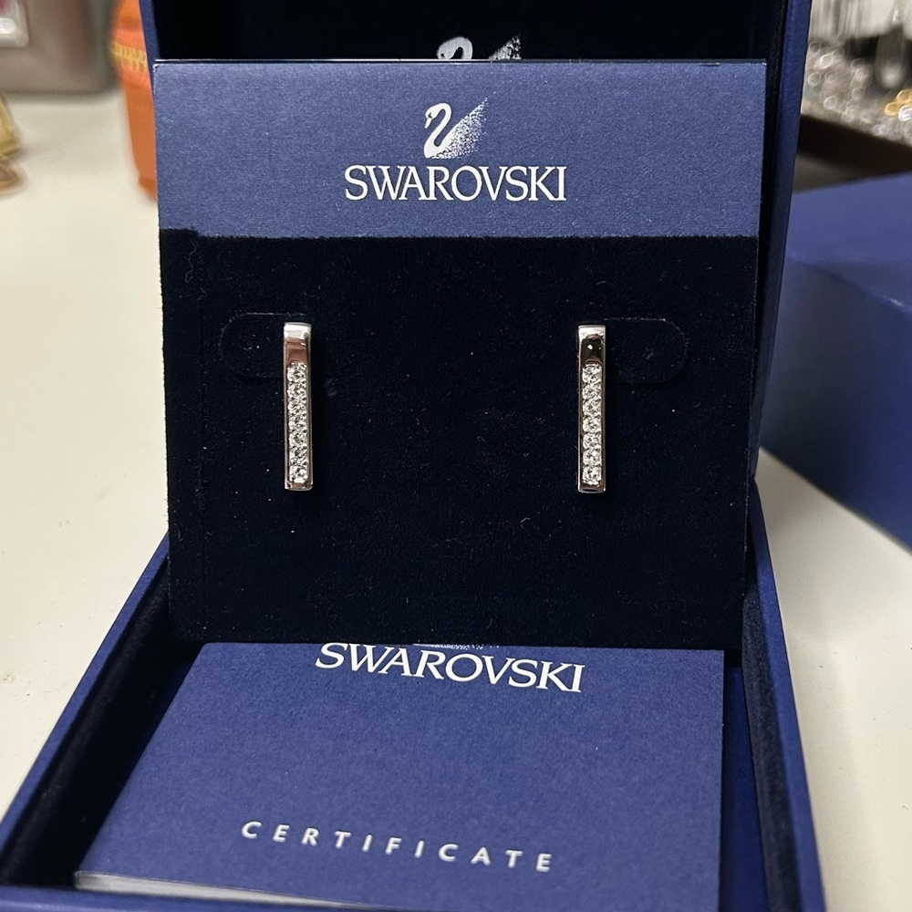 Swarovski Silver and Crystal Earrings